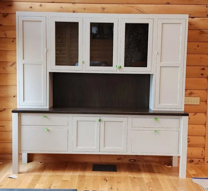 Custom hutch in cabin