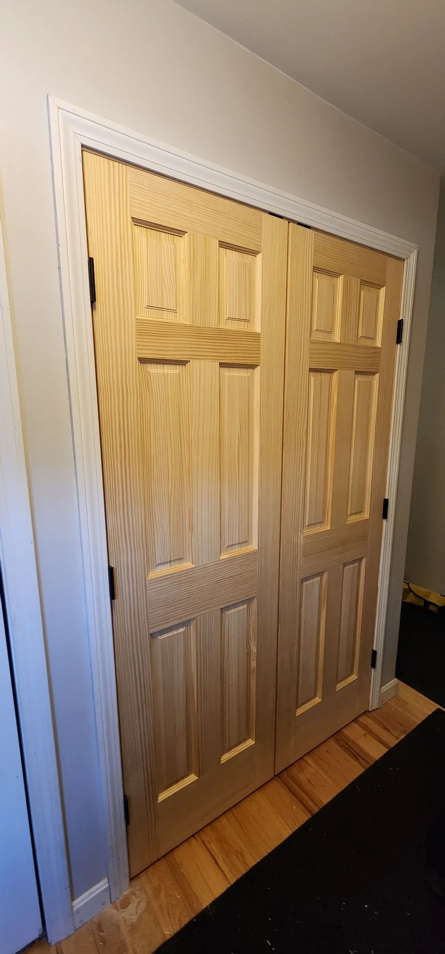 Pine closet doors