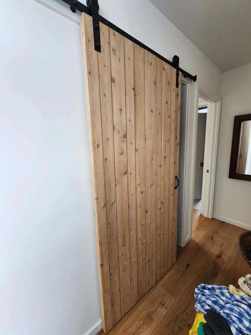Custom wooden sliding door
